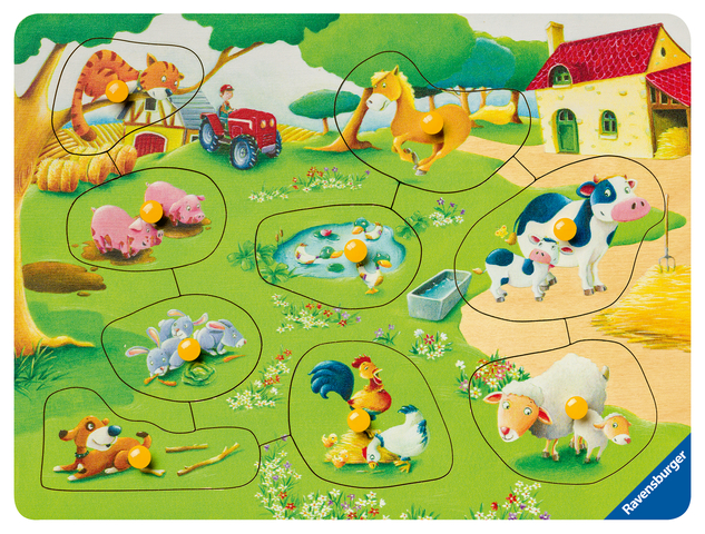 Ravensburger puupusle 9 tk Farm