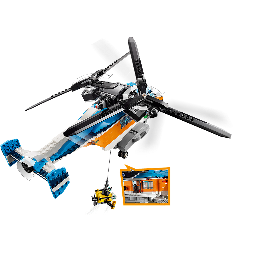 LEGO Creator Kahe tiivikuga helikopter