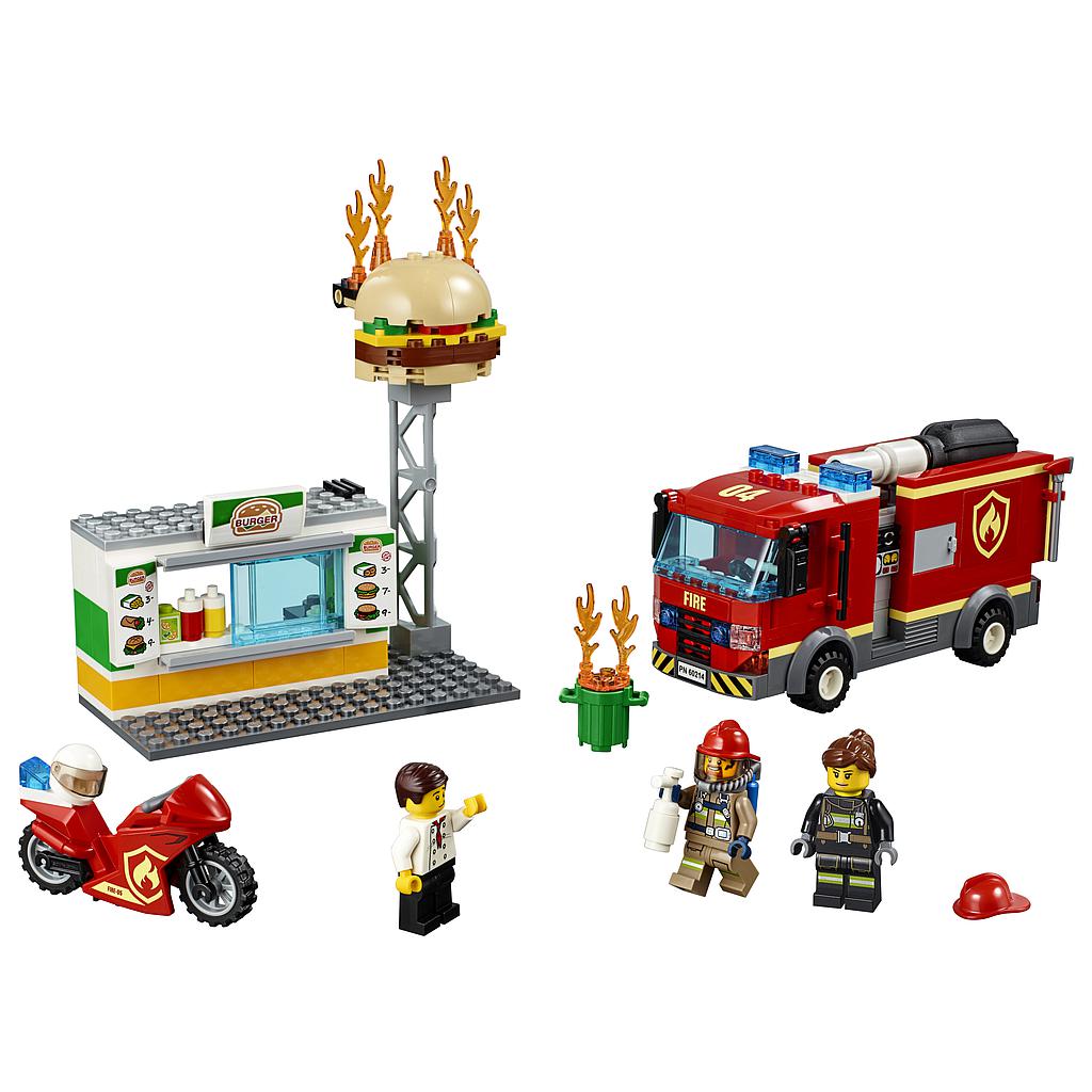 LEGO City Burgerikohviku tulekahju kustutamine