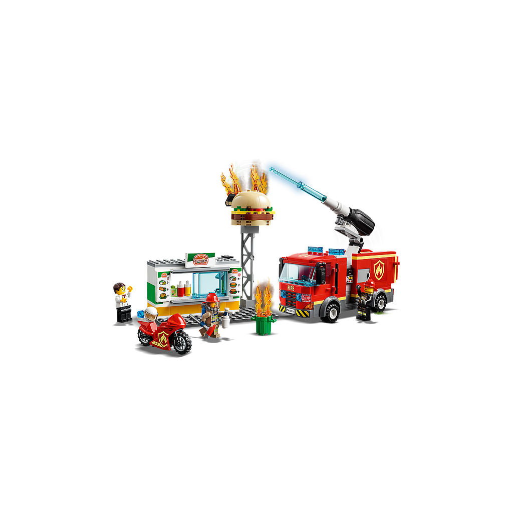 LEGO City Burgerikohviku tulekahju kustutamine