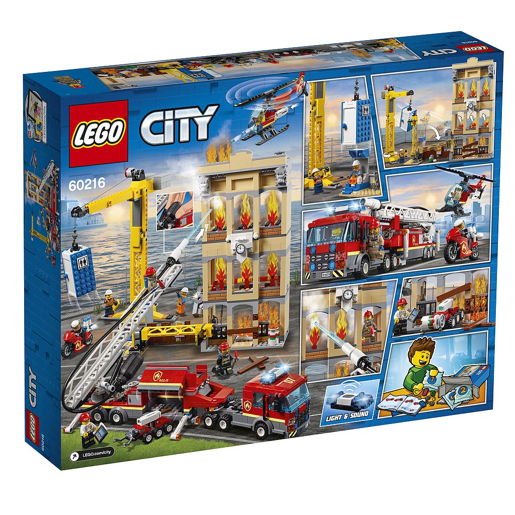 LEGO City Kesklinna tuletõrjebrigaad 60216