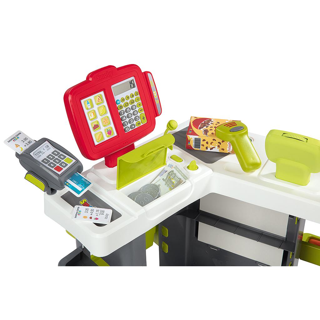 Smoby elektrooniline supermarket ostukäruga