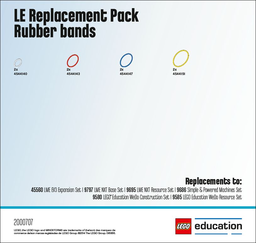 LEGO Education Varuosade komplekt Kummid