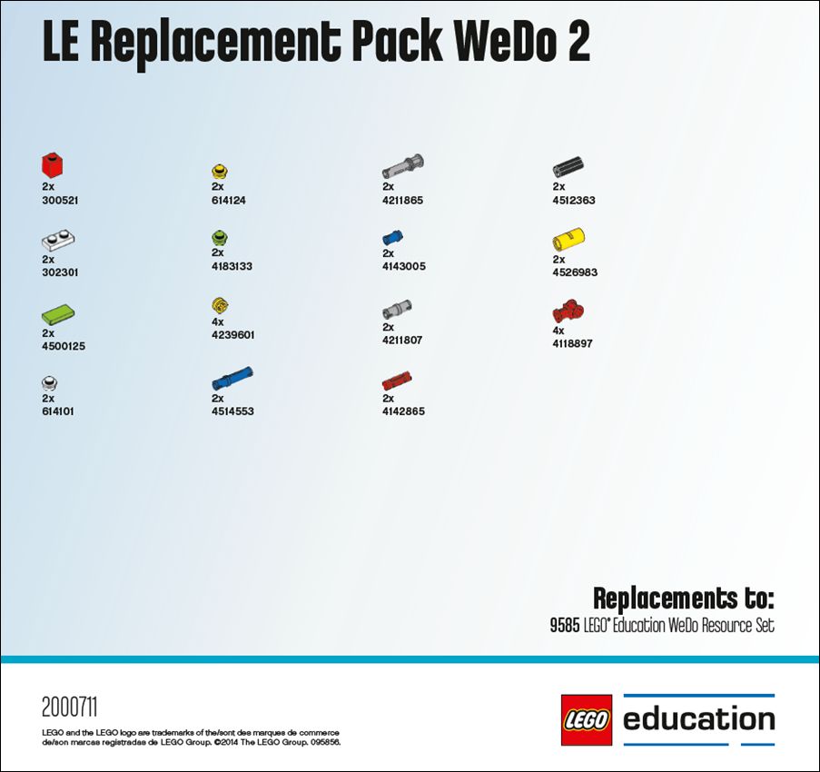 LEGO Education Varuosade komplekt nr.2