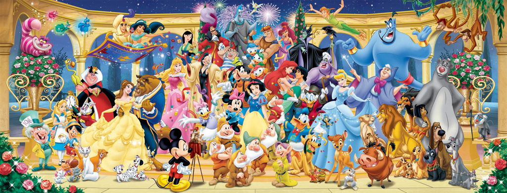 Ravensburger panoraampusle 1000 tk Disney