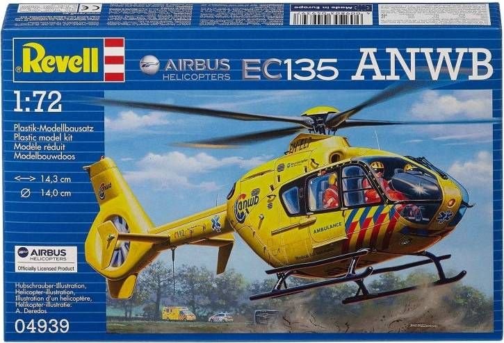 Revell liimitav mudel Airbus helikopter EC135 ANWB 1:72