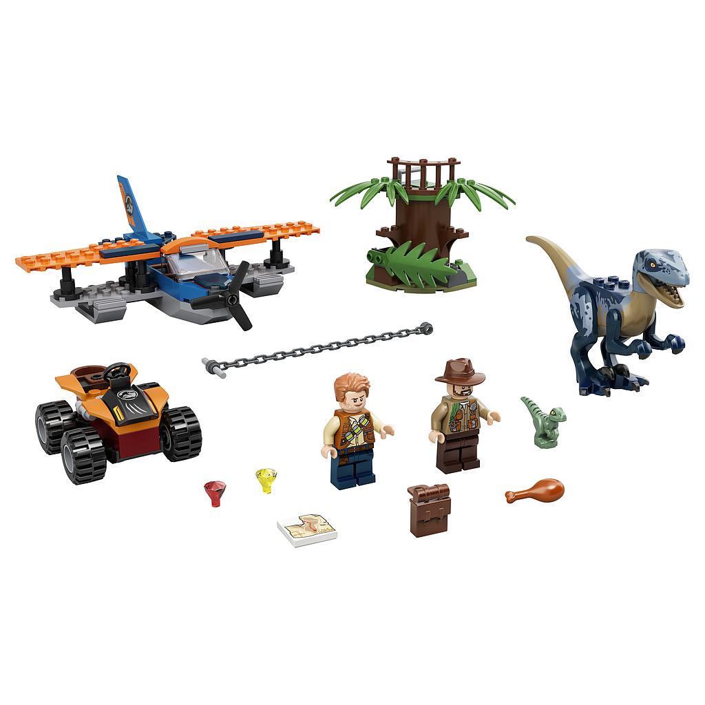 LEGO Jurassic World Velociraptor:biplaani päästemissioon 75942