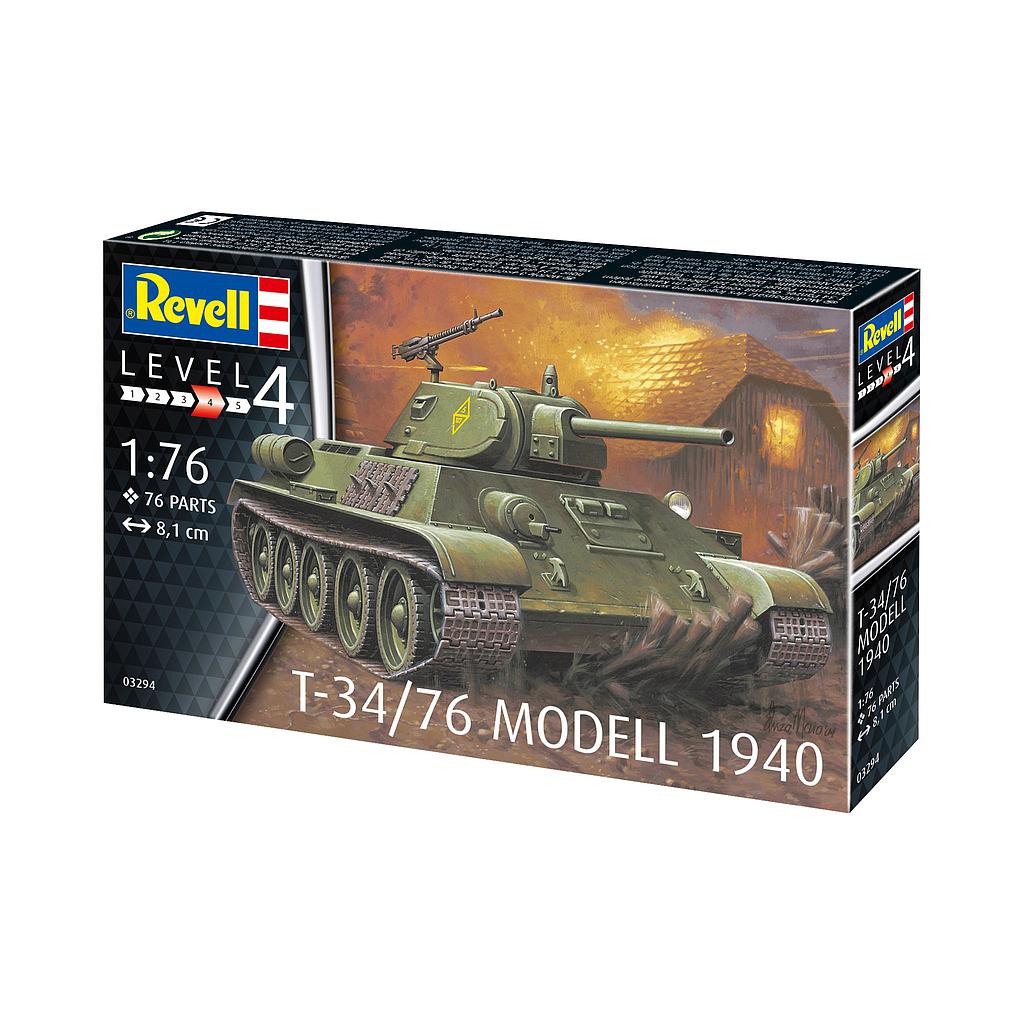 Revell liimitav mudel Vene tank T-34/76 Modell 1940 1:76