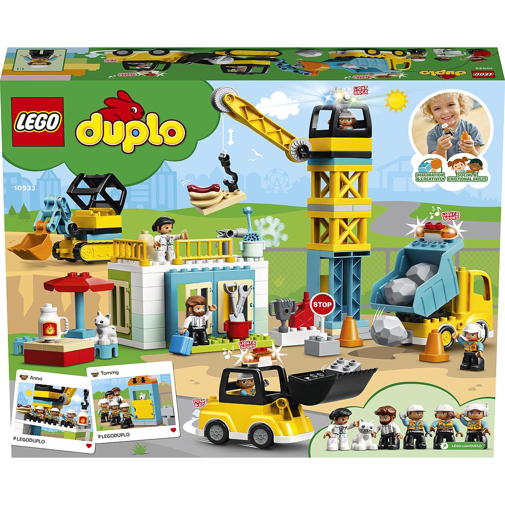 LEGO DUPLO Tower Crane & Construction Vehicle Toys 10933