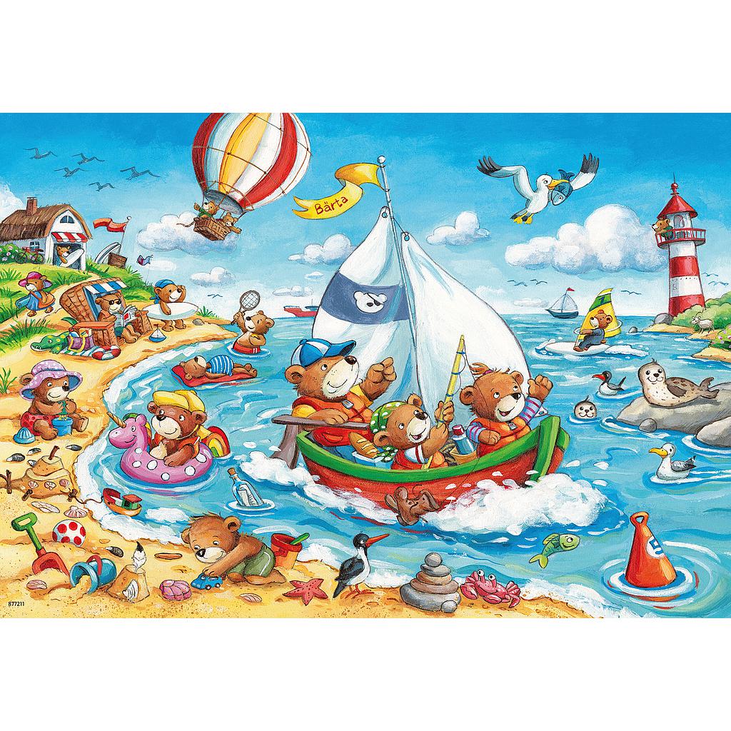 Ravensburger pusle 2x24 tk Puhkus mere ääres