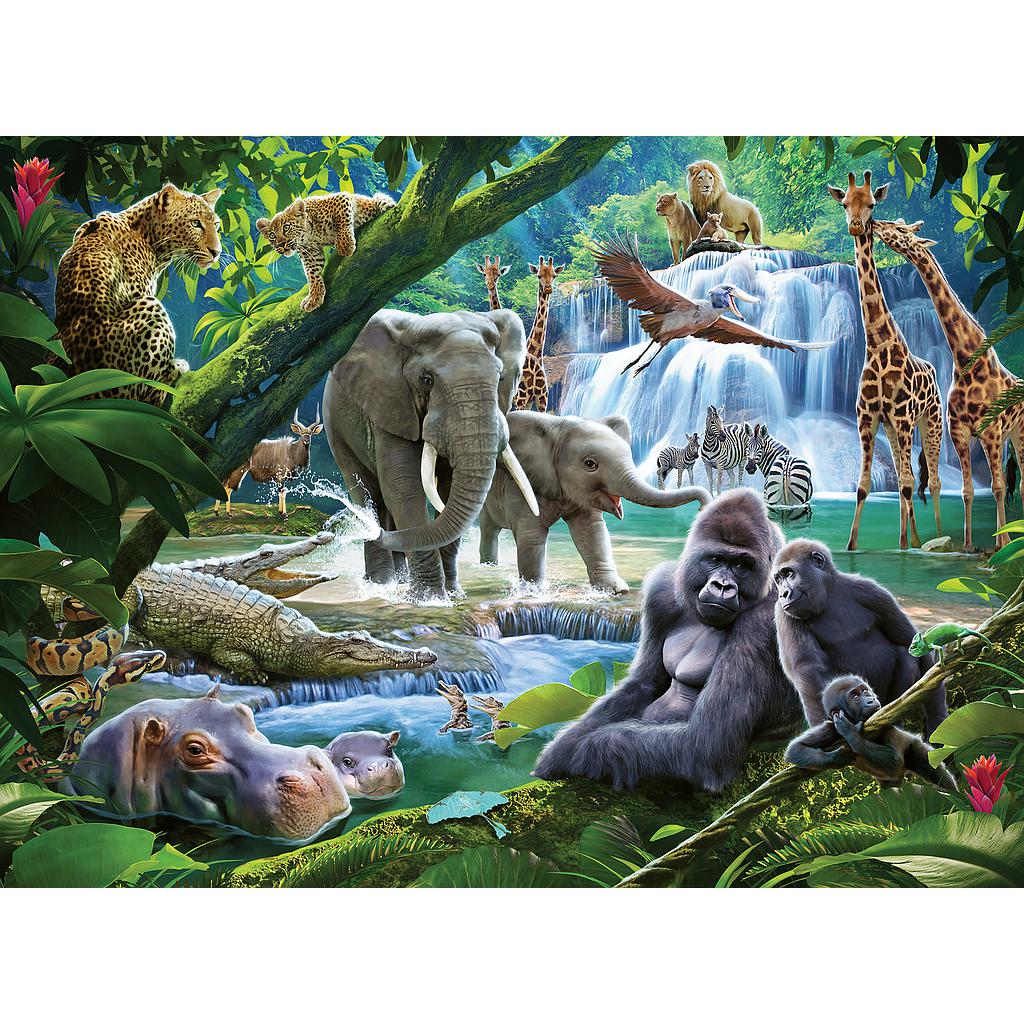 Ravensburger pusle 100 tk Džungli perekond 