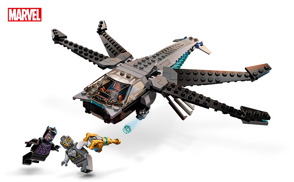 LEGO Super Heroes Musta Pantri draakonilendur