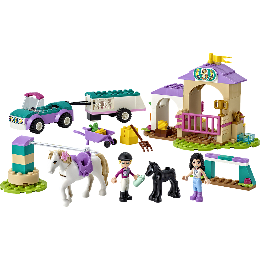 LEGO Friends Hobuse treenimine ja hobuhaagis 