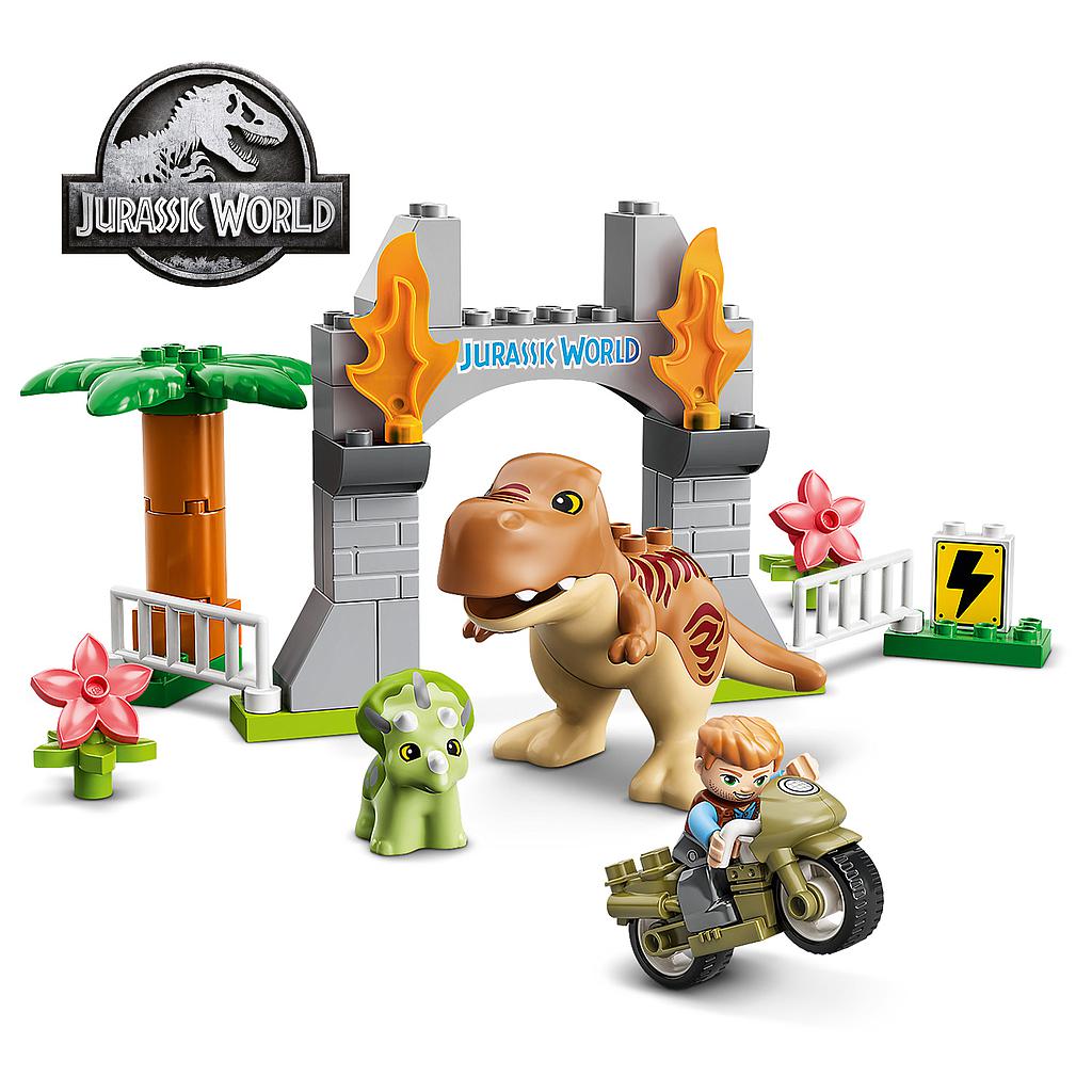 LEGO DUPLO Dinosauruste T. rex ja Triceratops põgenemine