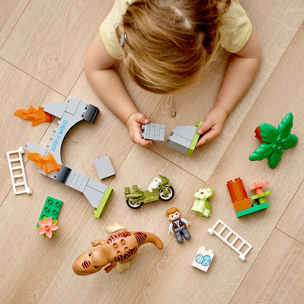 LEGO DUPLO Dinosauruste T. rex ja Triceratops põgenemine