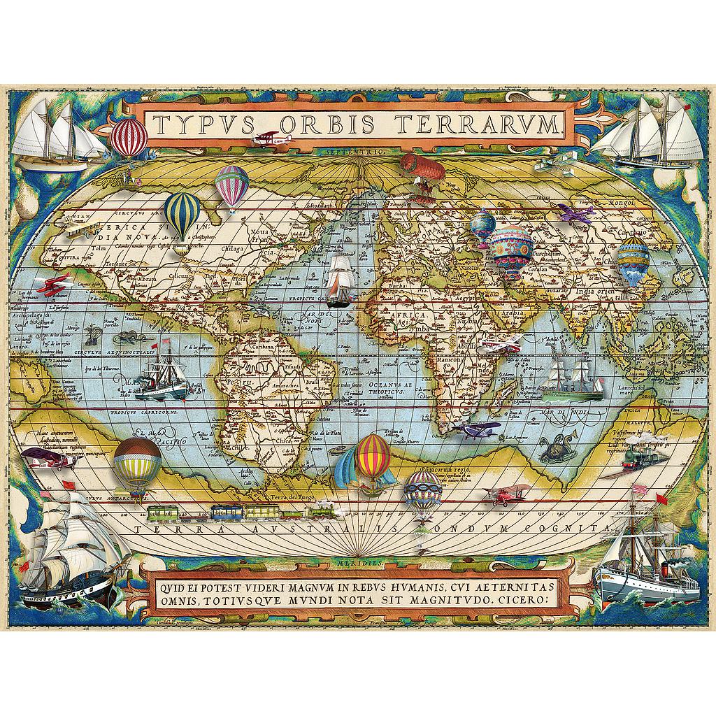  Ravensburger pusle 2000 tk Ümber maailma