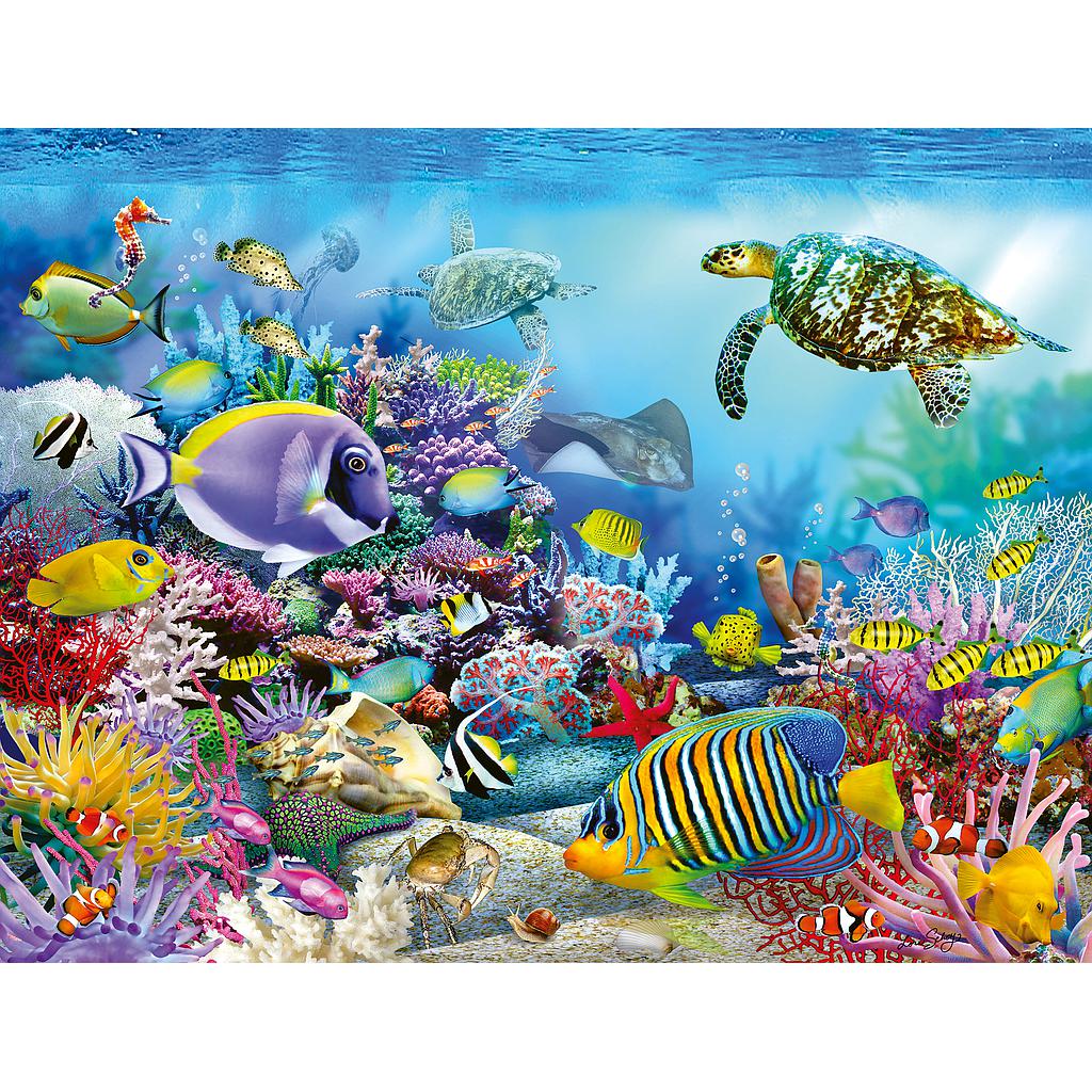 Ravensburger pusle 2000 tk Elav veealune maailm