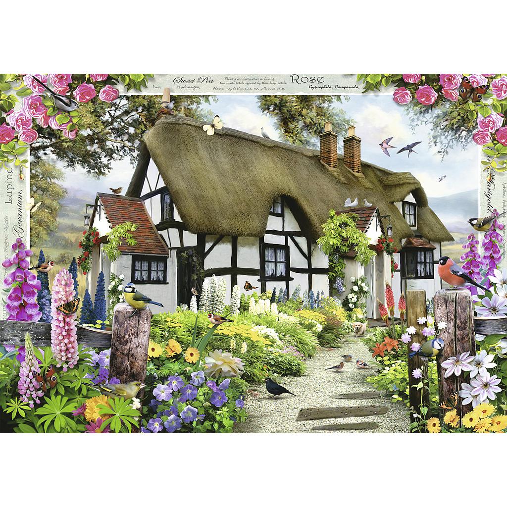 Ravensburger pusle 1000 tk Roosidega maja 