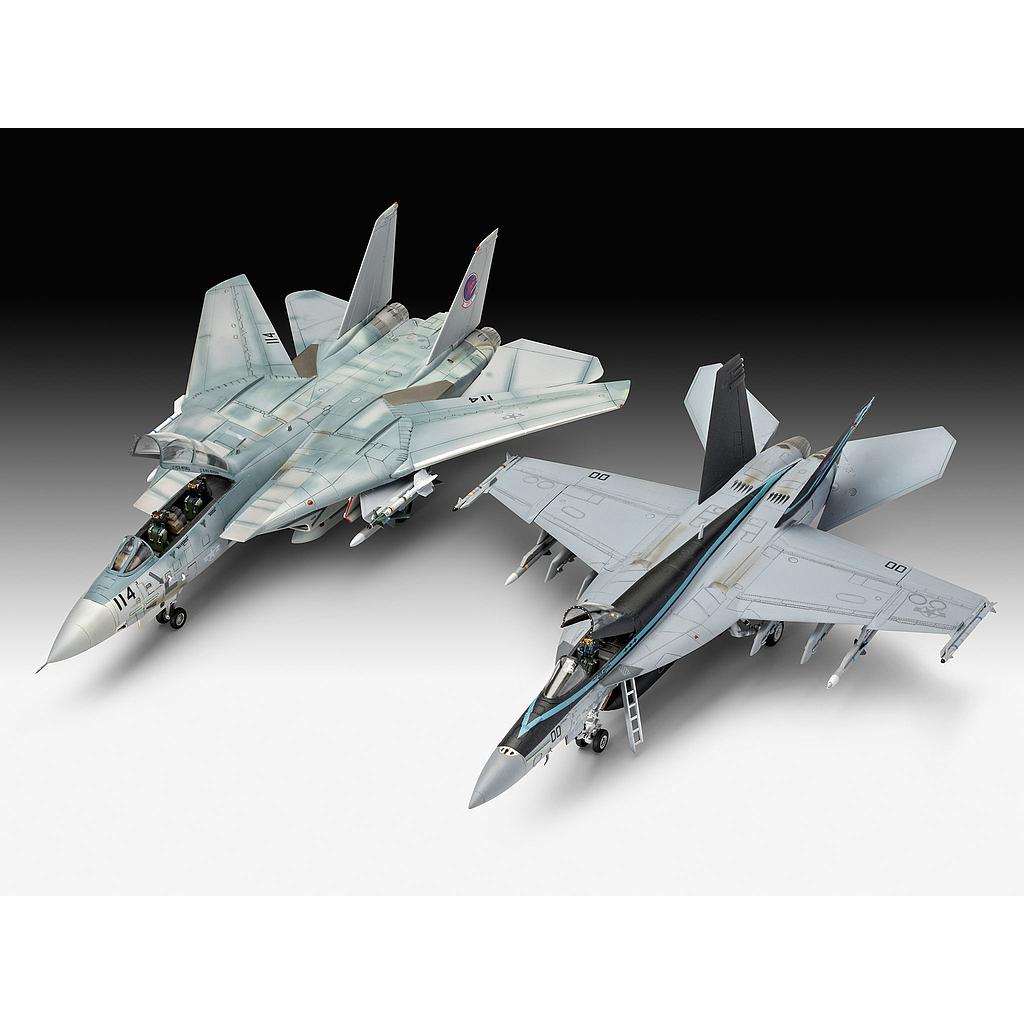 Revell F-14D Super Tomcat and the F/A-18E Super Hornet 1:72