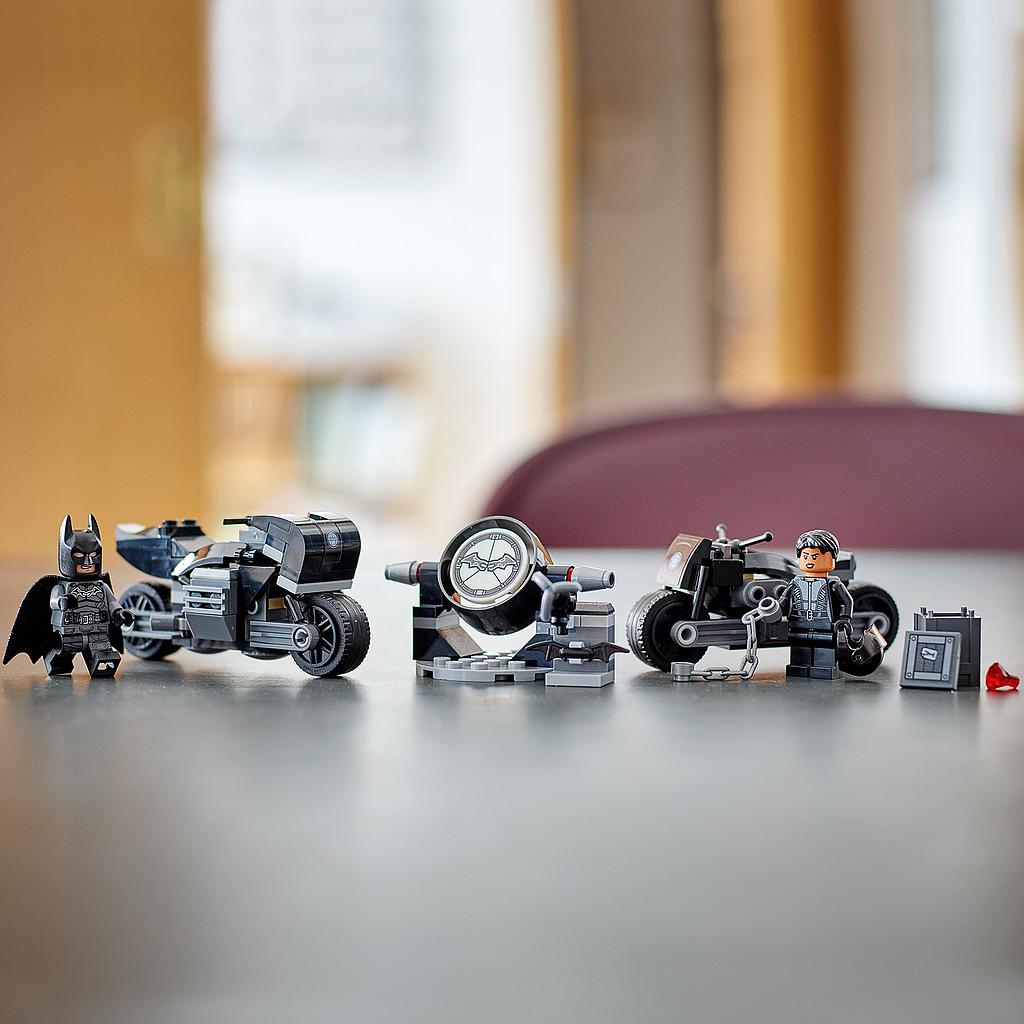LEGO Super Heroes Batman ja Selina Kyle tagaajamine mootorrattal