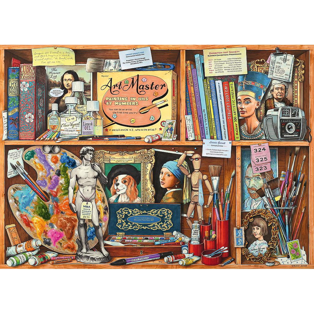 Ravensburger pusle 1000 tk Kunstniku kabinet