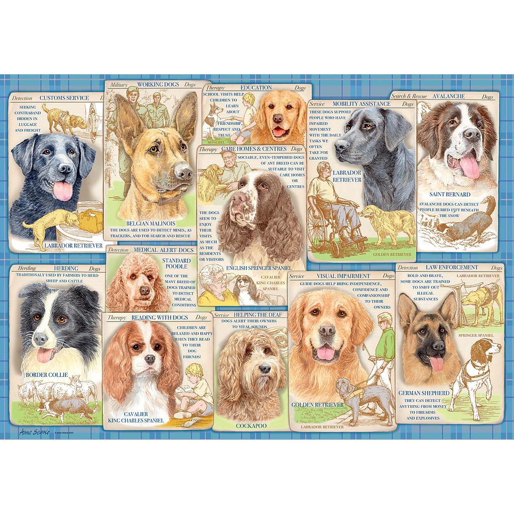 Ravensburger pusle 1000 tk Kuulekad koerad