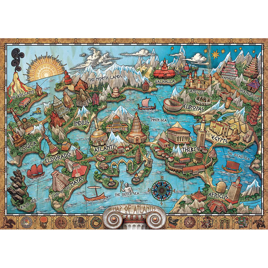 Ravensburger pusle 1000 tk Atlantis