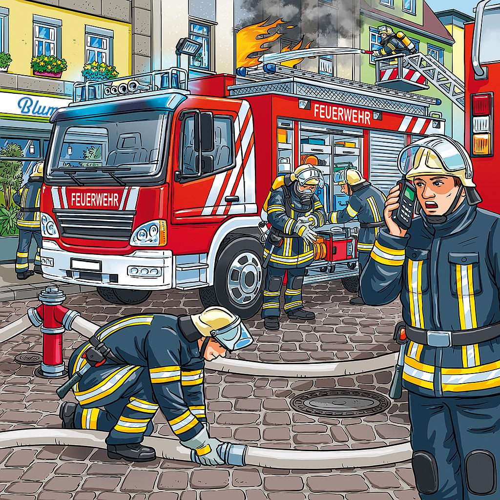 Ravensburger pusle 3x49 tk Päästeteenistus