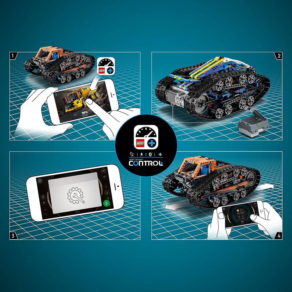 LEGO TECHNIC Rakenduse kaudu juhitav muudetav sõiduk