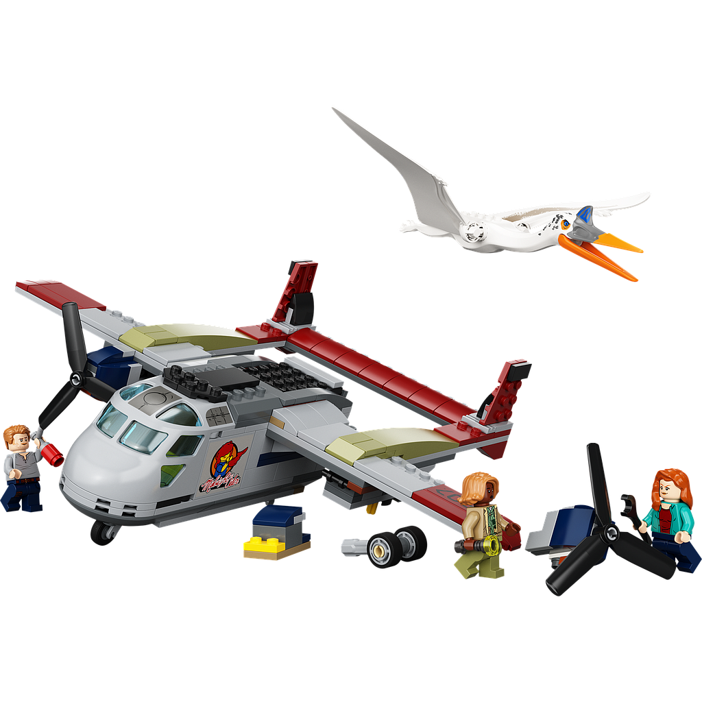 LEGO Jurassic Wold Quetzalcoatluse varitsus lennukiga