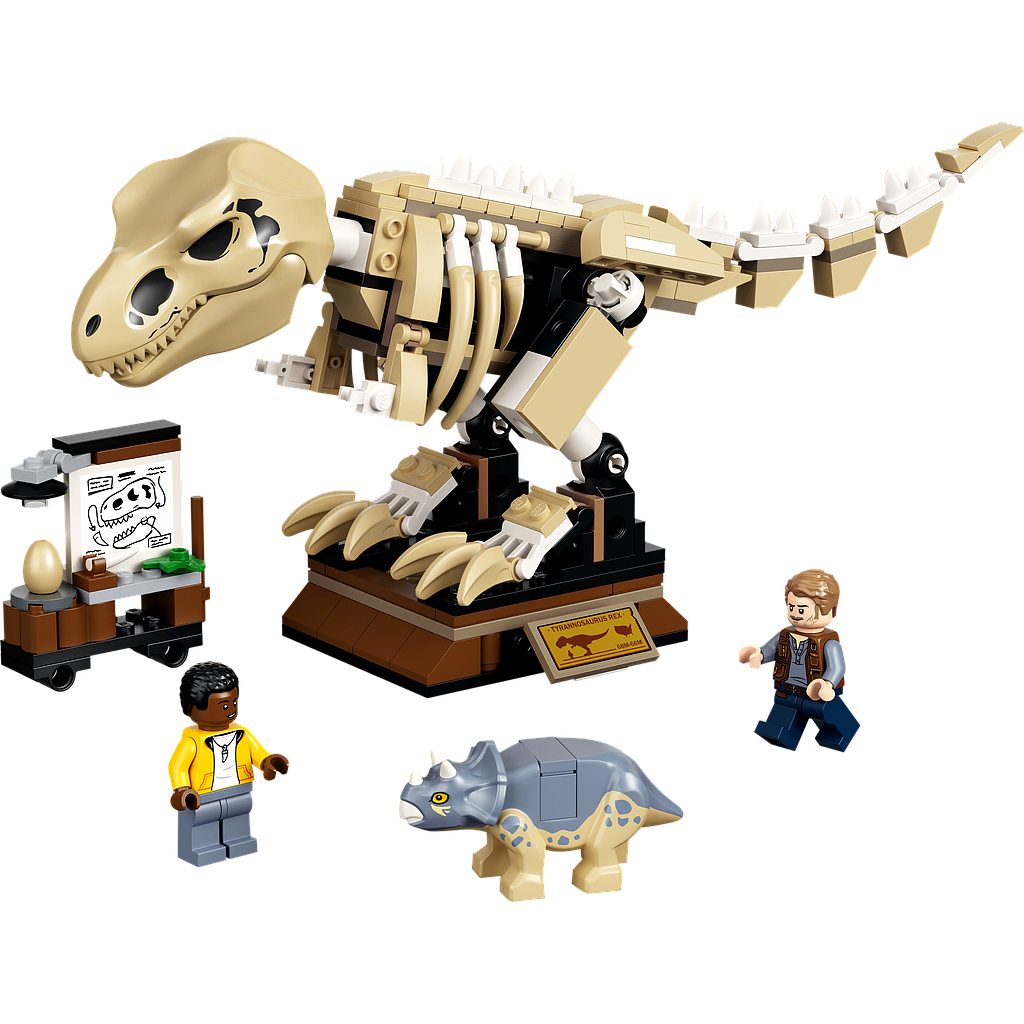 LEGO Jurassic World Dinosauruse T-Rex dinosauruse fossiilinäitus