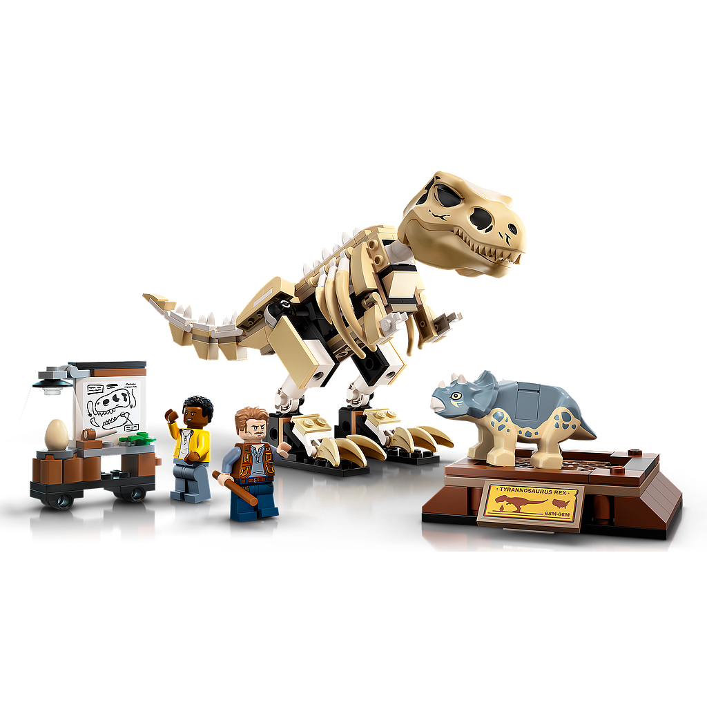 LEGO Jurassic World Dinosauruse T-Rex dinosauruse fossiilinäitus