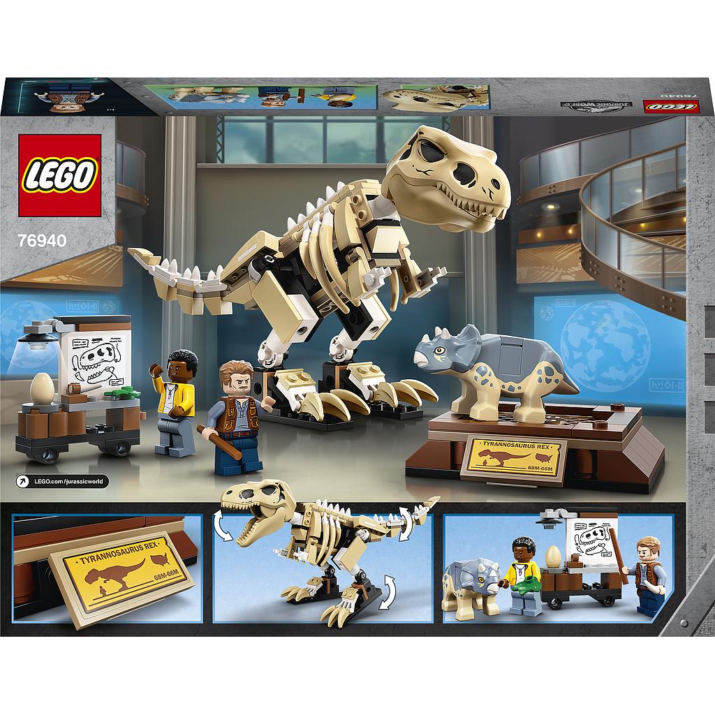 LEGO Jurassic World Dinosauruse T-Rex dinosauruse fossiilinäitus