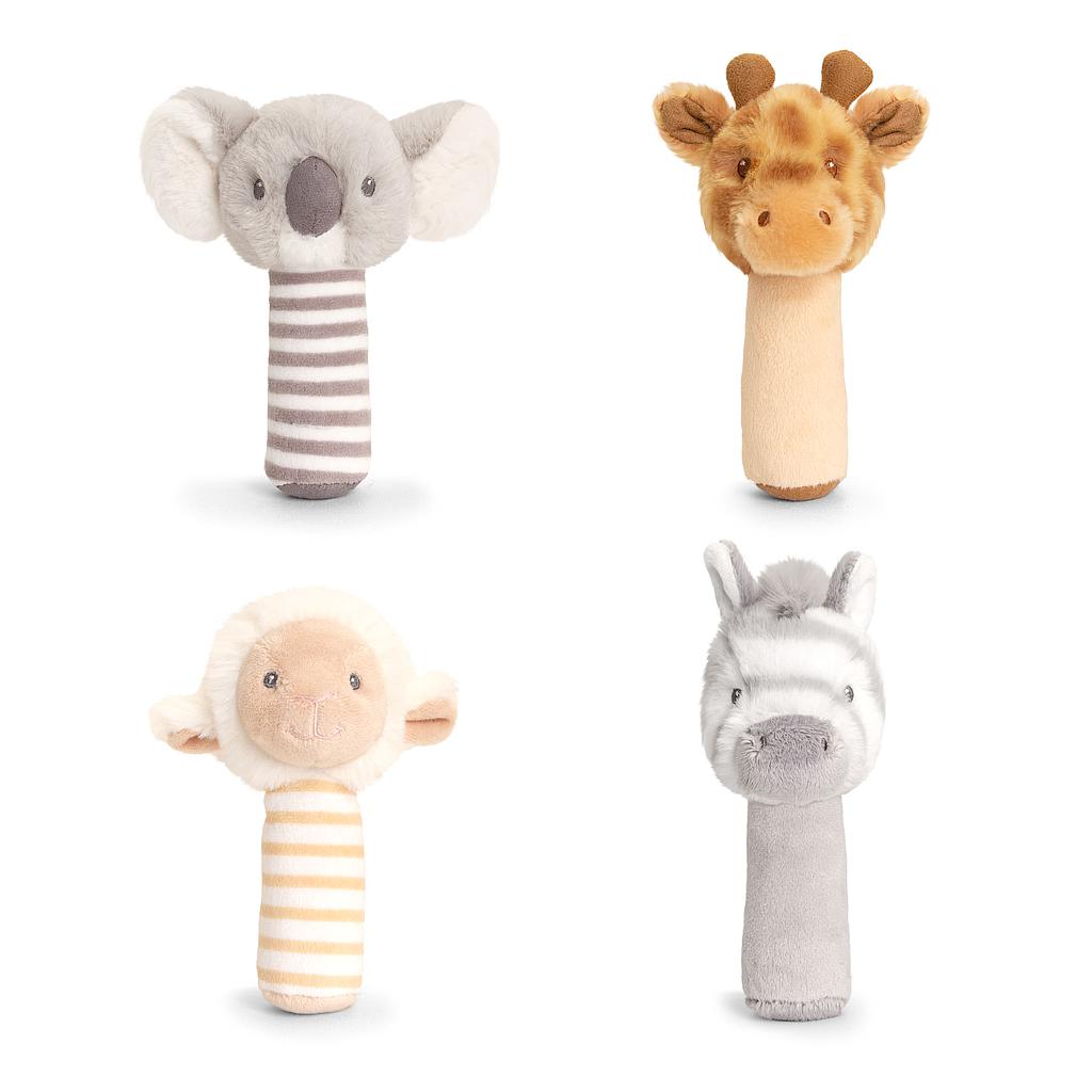 Keel Toys pehme beebikõristi savanni loomad 4 erinevat