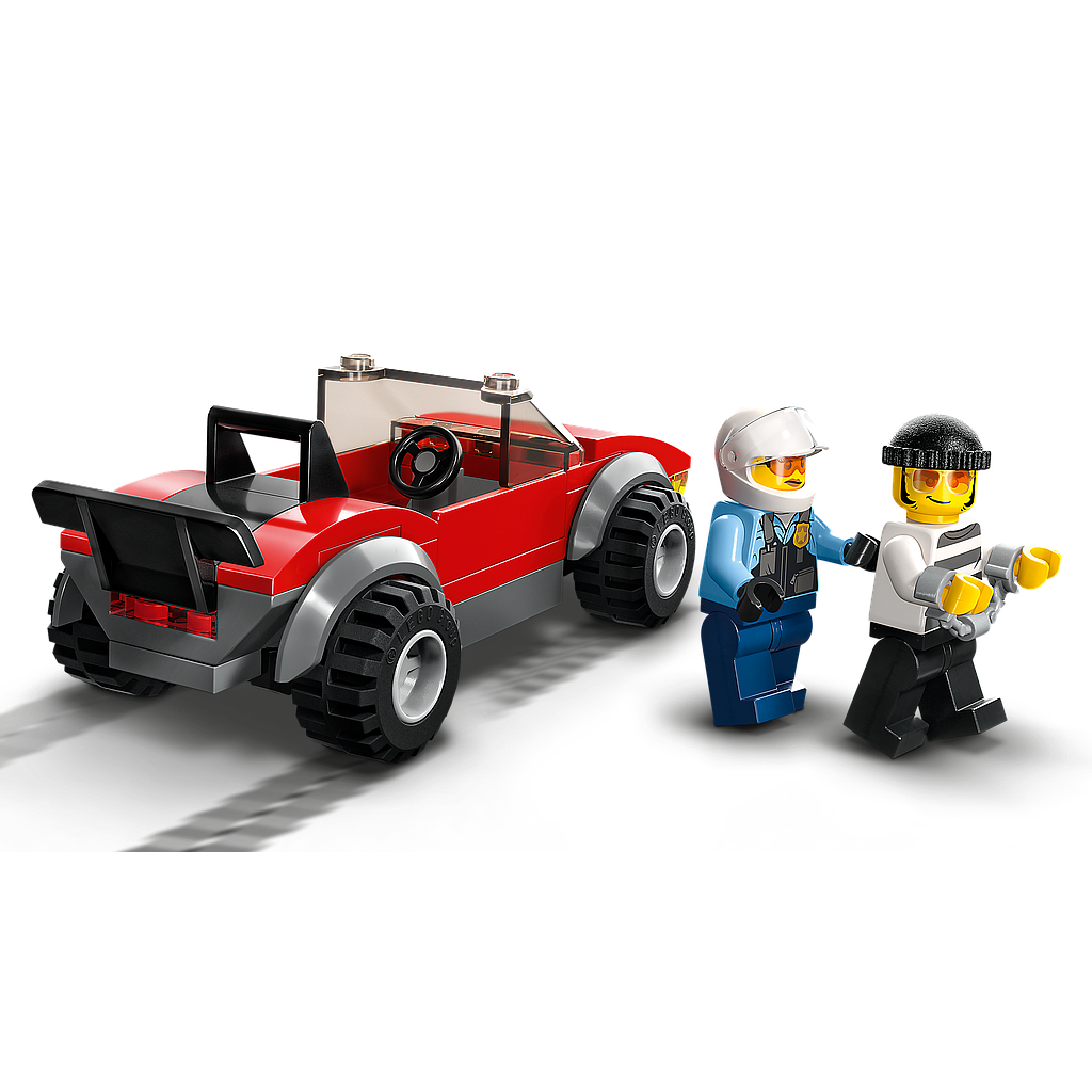LEGO City Auto tagaajamine politsei mootorrattaga
