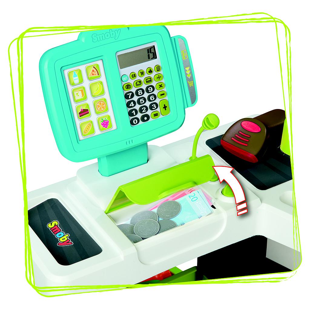 Smoby Supermarket ostukäruga