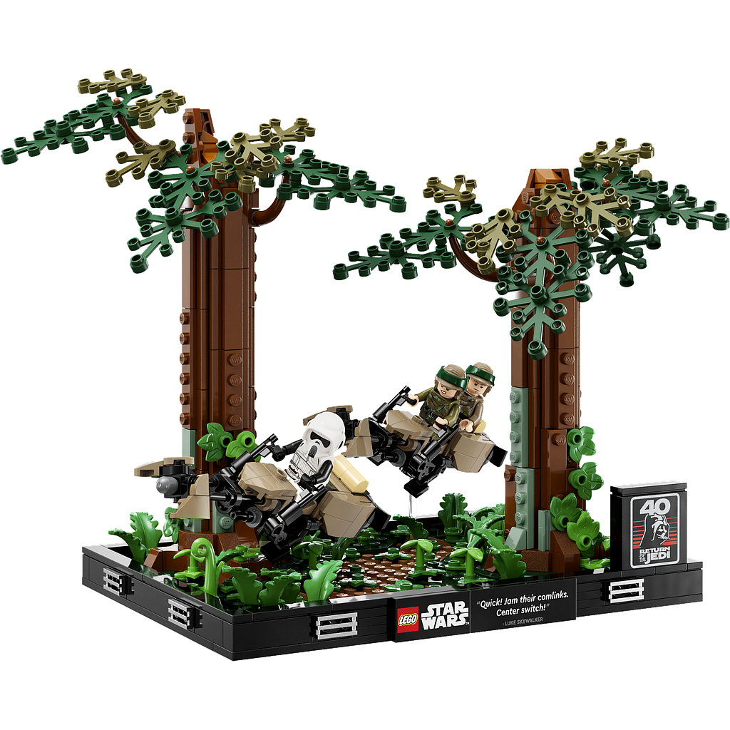 LEGO Star Wars Endor-i kiirendaja tagaajamise dioraam