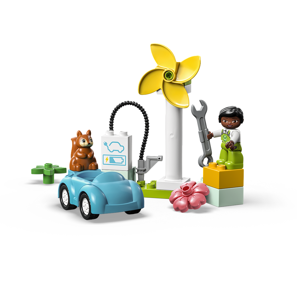 LEGO DUPLO Tuuleturbiin ja elektriauto