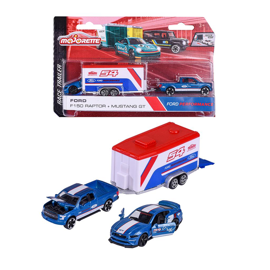 Majorette võidusõiduauto + treiler