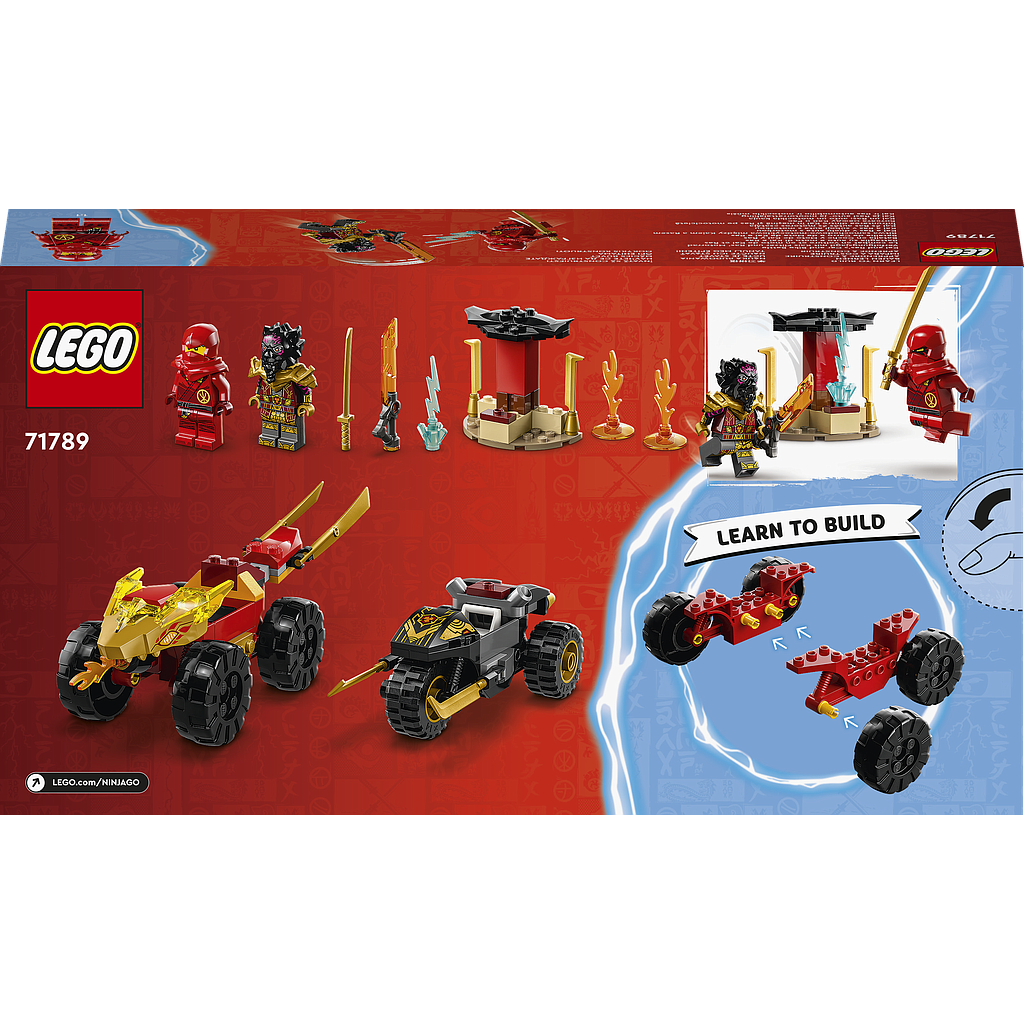 LEGO Ninjago Kai ja Rasi auto- ja mootorrattalahing