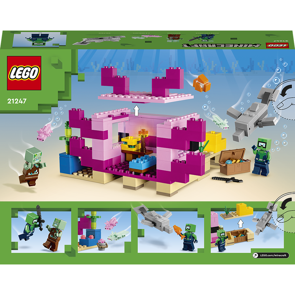 LEGO Minecraft Aksolotli maja