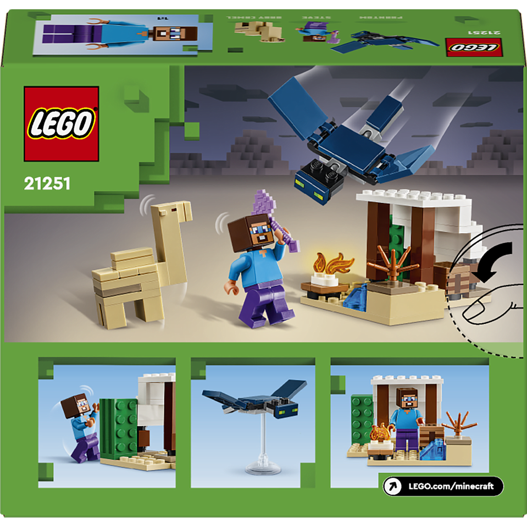LEGO Minecraft Steve’I kõrbeekspeditsioon