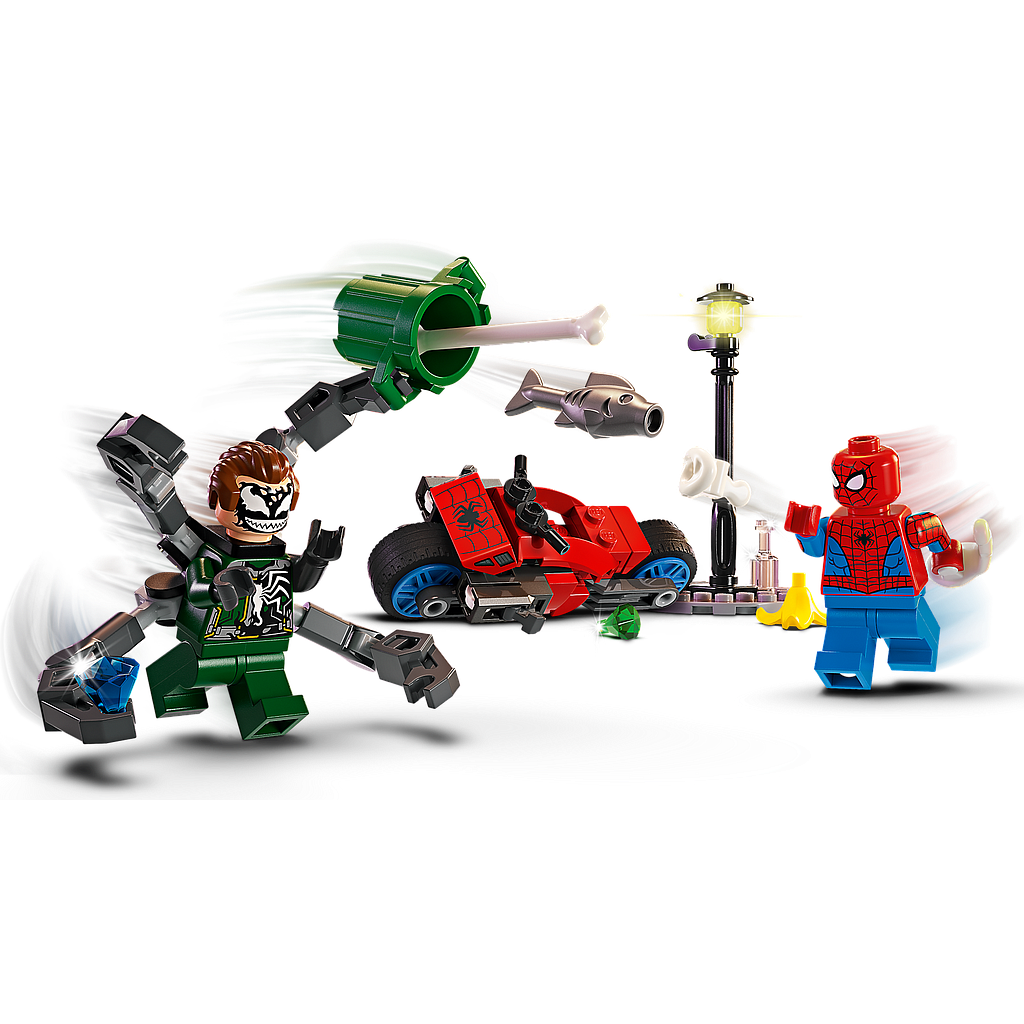 LEGO Super Heroes Mootorrattajälitus: Spider-Man vs. Doc Ock