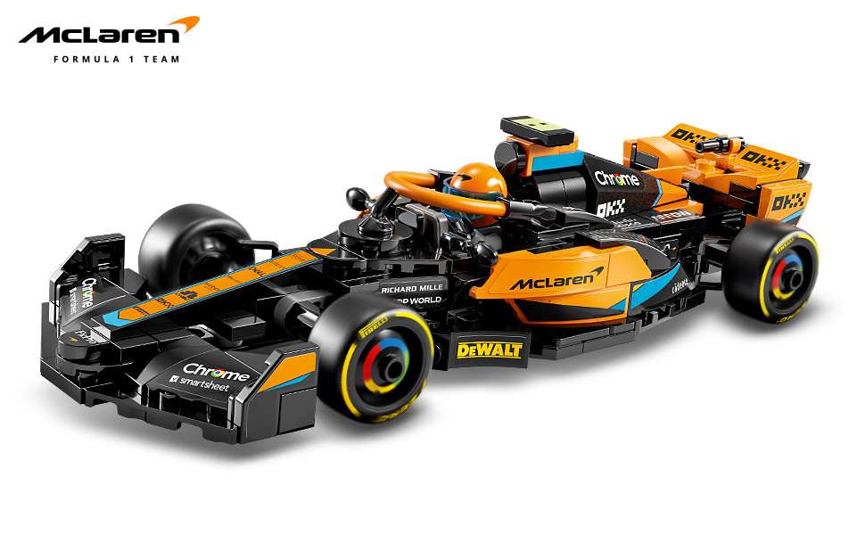 LEGO Speed ​​Champions 2023 McLaren vormel 1 võidusõiduauto