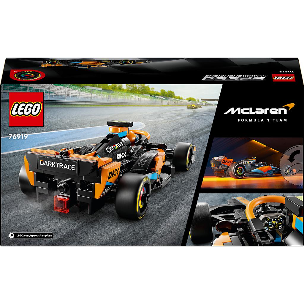 LEGO Speed ​​Champions 2023 McLaren vormel 1 võidusõiduauto