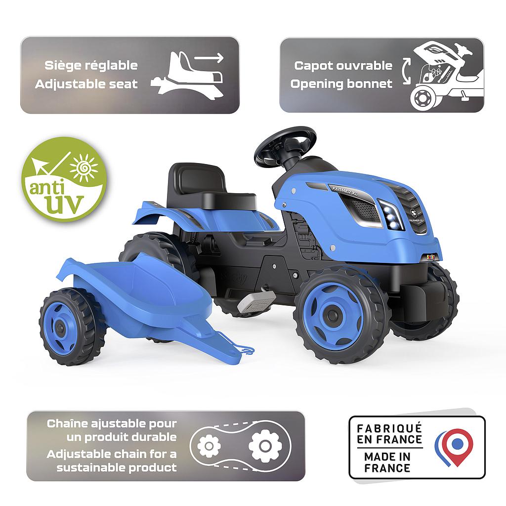 smoby_traktor_sinine_farmer_xl_käruga_710129S_1