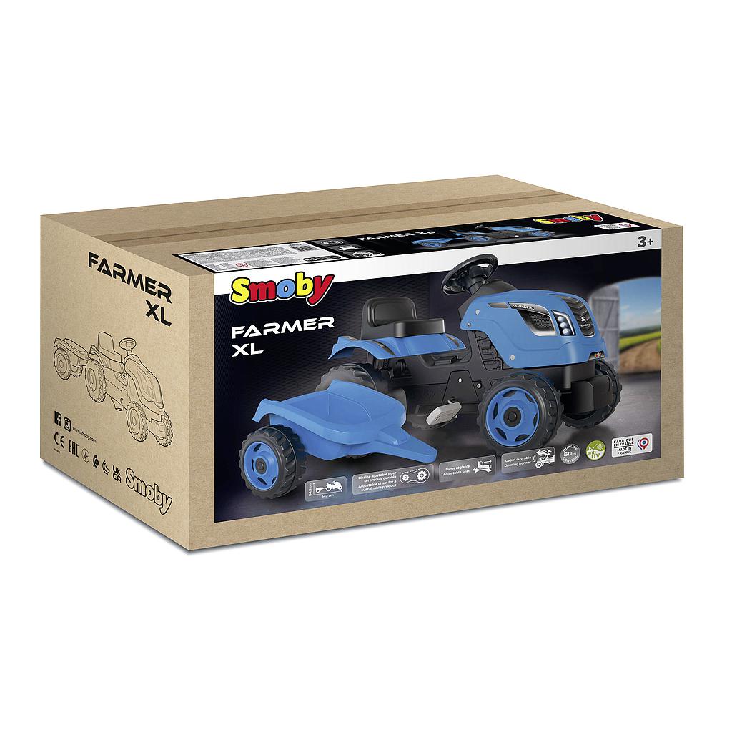smoby_traktor_sinine_farmer_xl_käruga_710129S_3