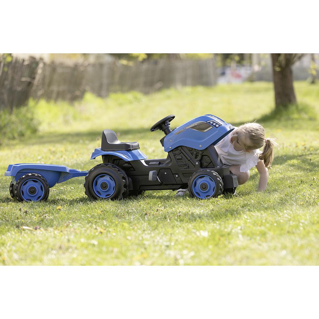 smoby_traktor_sinine_farmer_xl_käruga_710129S_4