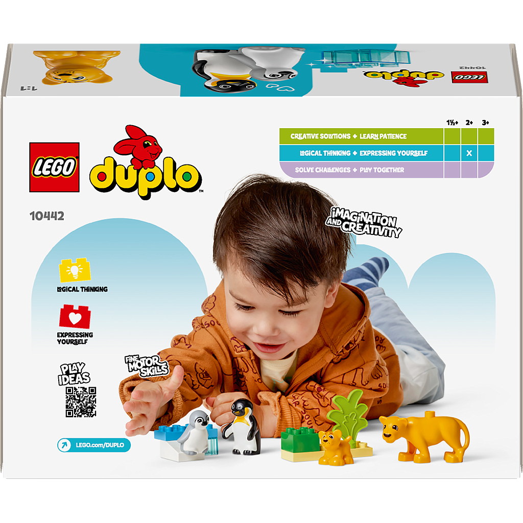 LEGO DUPLO Metsloomade perekonnad: pingviinid ja lõvid