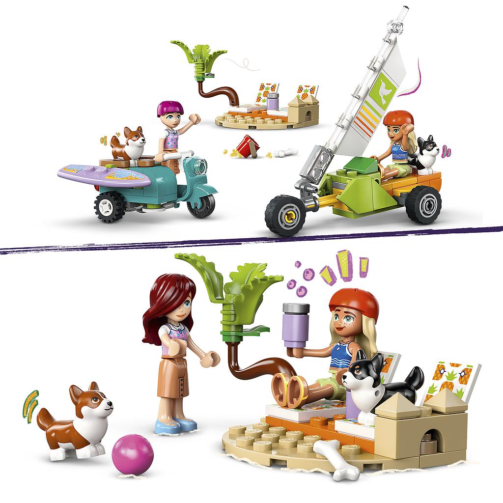 LEGO Friends Surfikoerad ja motorolleriseiklus